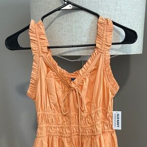 Cotton midi dress 🧡